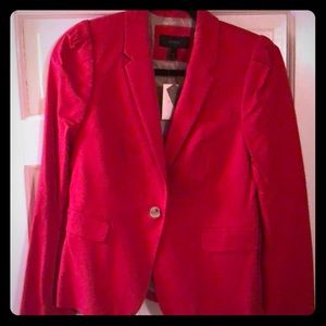 New w/ tags J.Crew khaki lined red blazer sz 8